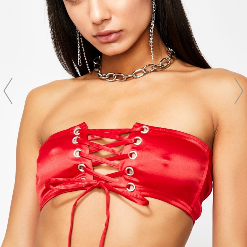 Dolls kills red tube top